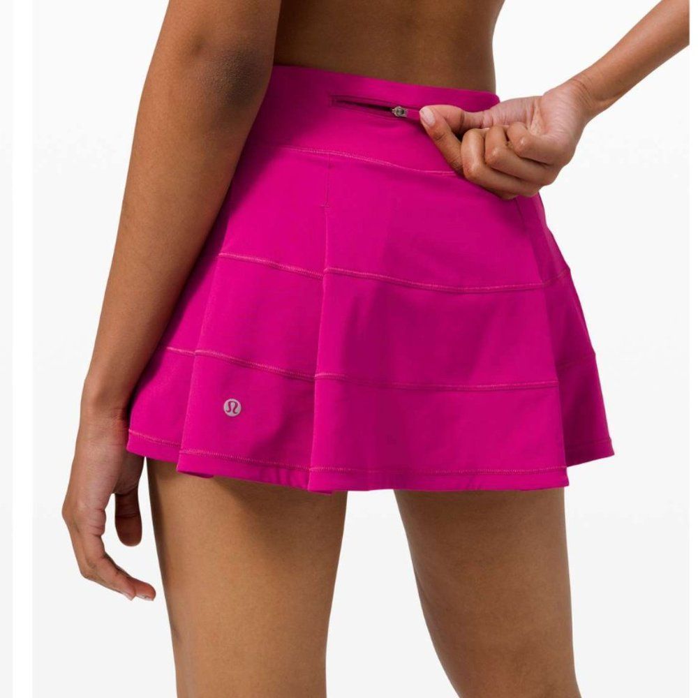 Lululemon Pace Rival Mid Rise Skirt Ripened Raspberry 10 - Picture 2 of 16